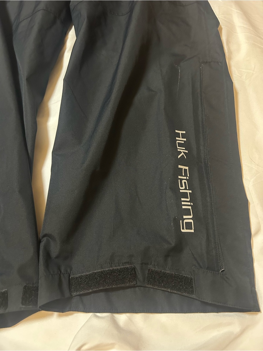 Huk Gunwale Pants Black Size L Windproof Waterproof Fishing Gear Men - Picture 4 of 16